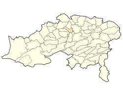 Location of Merouana in the Batna Province