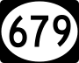 Highway 679 marker