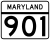 Maryland Route 901 marker