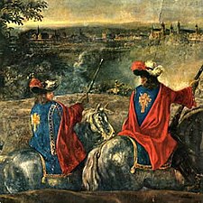 Musketeers in the storming of Ghent, 1678. A fragment of the picture.