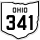 State Route 341 marker