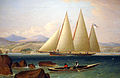 The 1831 painting, by John Lynn, of the Bermuda sloop of the Royal Navy upon which Spirit of Bermuda was modelled