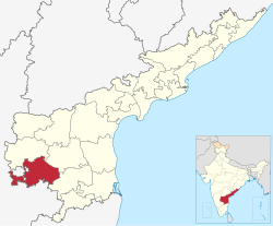 Location of Sri Sathya Sai district