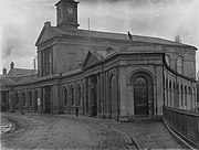 The Market Hall c.1905, prior to the loss of the upper storey and the cupola in a fire in 1963