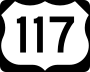 U.S. Highway 117 marker