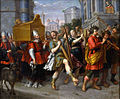 The transportation of the ark as king David dances, by Pieter van Lint (c. 1650)