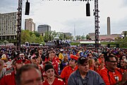 Crowd during the draft