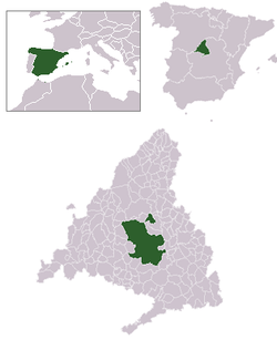 Location of Madrid