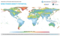 Image 18Global map of wind power density potential (from Wind power)