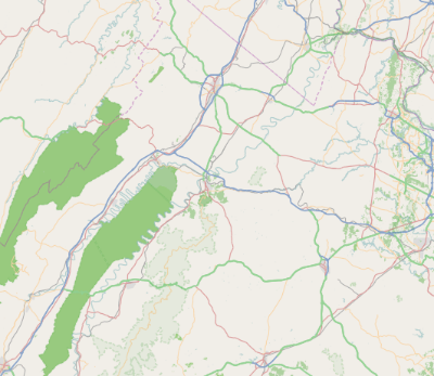 Shenandoah County, Virginia is located in Harrisonburg to Frederick