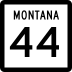 Montana Highway 44 marker