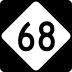 North Carolina Highway 68 marker