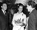 Erika Mattfield Kirk between Claude Kirk and Richard Nixon
