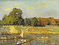 Alfred Sisley, Regatta at Hampton Court, 1874, Fondation et Collection Emil G. Bührle