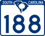South Carolina Highway 188 marker