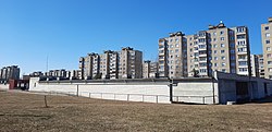 Soviet built 9 story apartment buildings