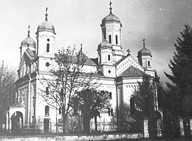 Church in Frătăuții Noi (image from the archive of the Metropolitan of Moldavia, 1936)