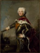 Painting during his early reign by Antoine Pesne, early 1740s