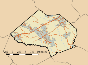 Map showing the location of Hurricane Shoals Park