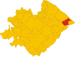 San Costanzo within the Province of Pesaro-Urbino