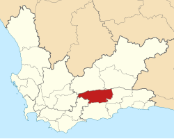 Location of Kannaland Local Municipality within the Western Cape
