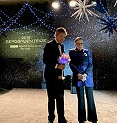Nicolas Berggruen and Justice Ruth Bader Ginsburg at the Berggruen Prize Gala in New York City, 2019