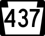 Pennsylvania Route 437 marker