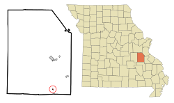 Location of Caledonia, Missouri