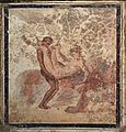 Erotic wall painting, from Pompeii, National Archaeological Museum, Naples.