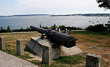 A 6-inch gun from Maine at Fort Allen Park in Portland, Maine