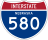 Interstate 580 marker