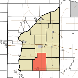 Location of Millcreek Township in Fountain County