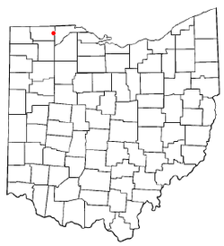 Location of Swanton, Ohio