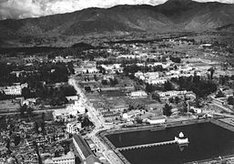 Bird's-eye view of Rani Pokhari and nearby areas in the 1950s
