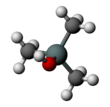 Ball and stick model of trimethylsilanol