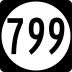State Route 799 marker