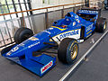 Ligier's last F1 car, the JS43, on display. Driven by Olivier Panis and Pedro Diniz, it provided Panis's only F1 victory and Ligier's last, at the 1996 Monaco Grand Prix.
