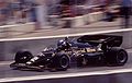 Nigel Mansell driving his Lotus 95T at the 1984 Dallas Grand Prix