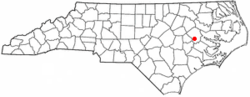 Location of Ayden, North Carolina