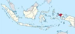 Location of Southwest Papua in Indonesia