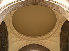 Internal view of the dome with muqarnas designs