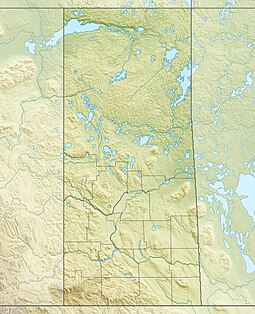 Map showing the location of Meadow Lake Provincial Park