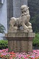 The guardian lion at Wong Fa Gong Park, Guangzhou, has quite an elongated body.
