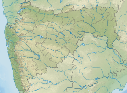 Location of Gorewada lake within Maharashtra