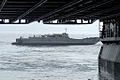 LCU 1656 leaves USS Bataan to LA.