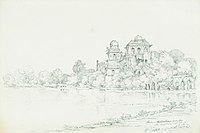 An Elliot sketch of Mandu, the Water Palace