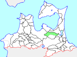 Location of Tenmabayashi in Aomori Prefecture