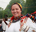 Local folk singer Maria Tripon in traditional costume