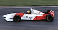 Mark Blundell driving a McLaren at the 1995 British GP