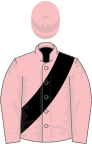 Pink, black sash, pink cap
